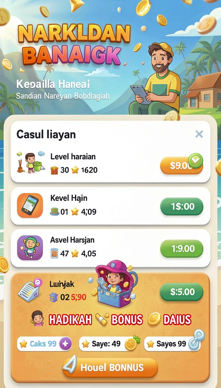 Beragam pilihan permainan menarik dalam aplikasi Cara Download dan Instal bosplay77 di Android.