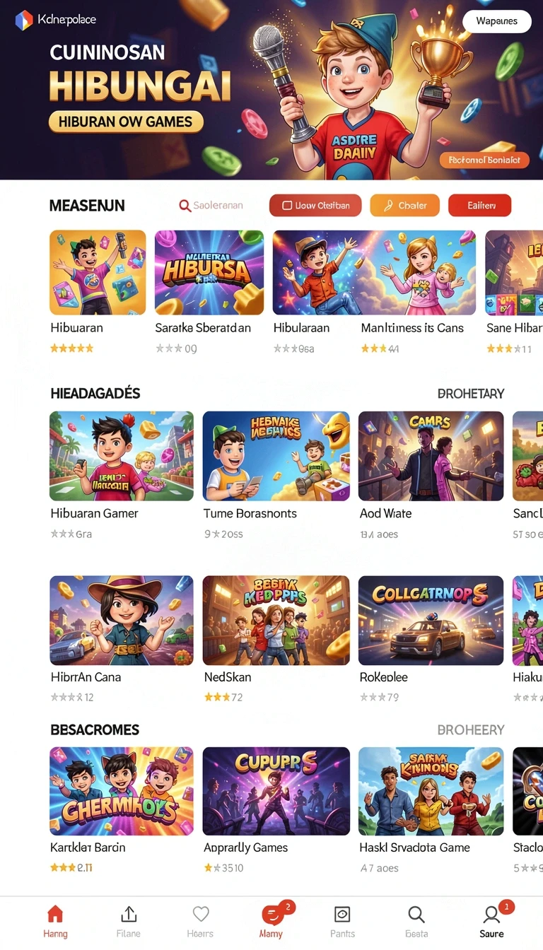 Beragam pilihan permainan menarik dalam aplikasi Download 88iii APK Terbaru untuk HP Android.